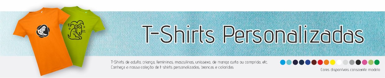 T-Shirts de adulto, criança, femininas, masculinas, unissexo, de manga curta ou comprida, etc.